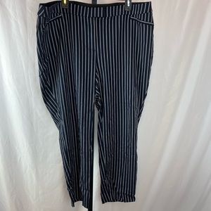 Lane Bryant The Madison Striped Work Pants, size 24